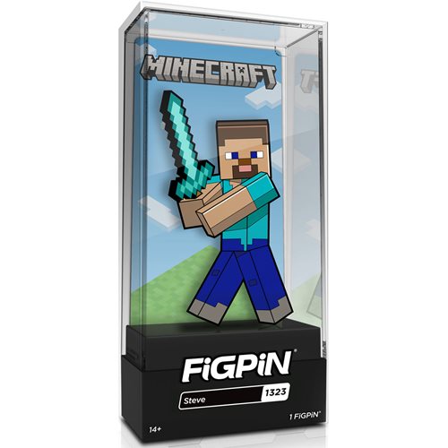 Minecraft Steve Version 2 FiGPiN Classic 3-Inch Enamel Pin