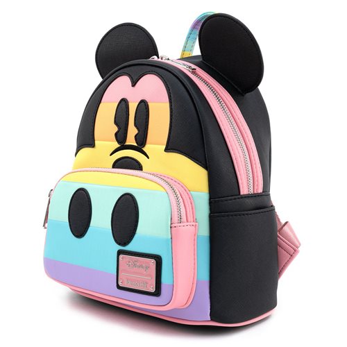 Disney Mickey Mouse Pastel Rainbow Mini-Backpack