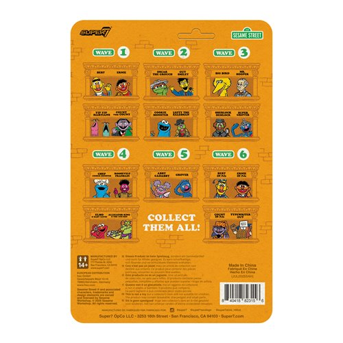 Sesame Street Bert (PJs) 3 3/4-Inch ReAction Figure