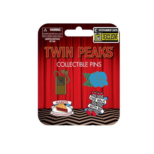Twin Peaks Enamel Pin Set of 4 - Entertainment Earth Exclusive