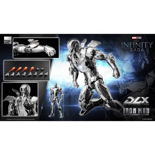 Marvel Studios: The Infinity Saga Iron Man Mark 2 Chrome Edition DLX Action Figure