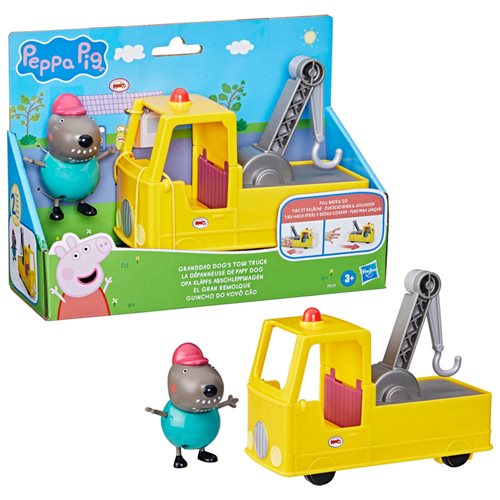 Peppa Pig Granddad Dog's Tow Truck Construction Vehicle and Figure Set