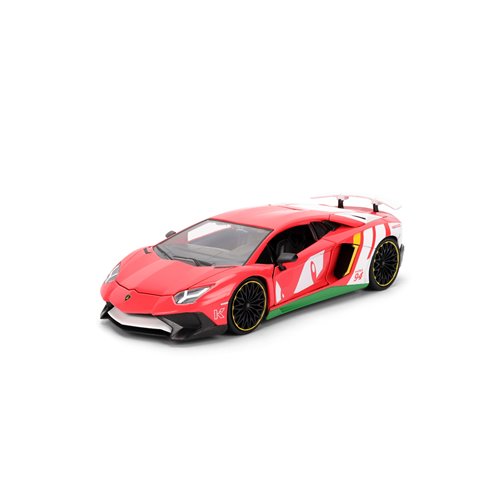 Hollywood Rides Sonic the Hedgehog Classic Lamborghini Aventador SV 1:24 Scale Die-Cast Metal Vehicl