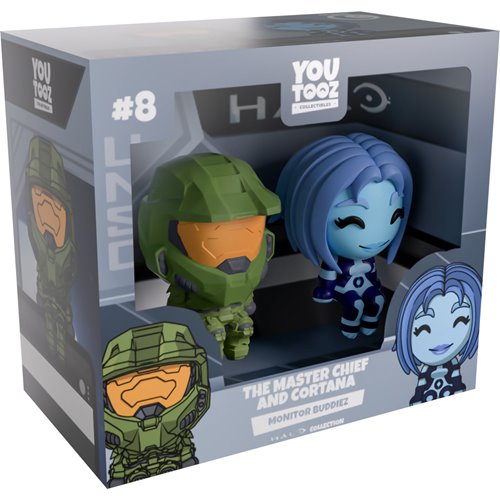 Halo Collection The Master Chief and Cortana Monitor Buddiez Vinyl Figure 2-Pack #8