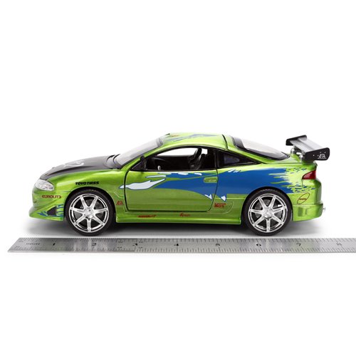 Fast and the Furious 25th Anniversary Brian's Mitsubishi Eclipse 1:24 Scale Die-Cast Metal Vehicle