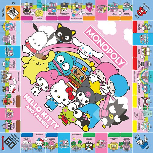 Hello Kitty and Friends Monopoly Game