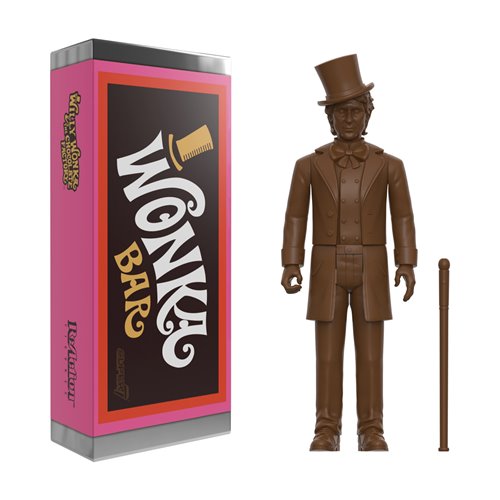 Willy Wonka and the Chocolate Factory Willy Wonka in Wonka Bar 3 3/4-Inch ReAction Figure - SDCC Exc