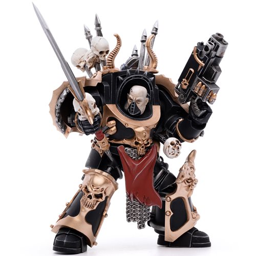 Joy Toy Warhammer 40,000 Chaos Space Marines Black Legion Chaos Terminator Brother Gnarl 1:18 Scale