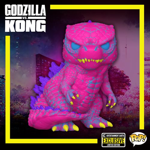 Godzilla vs. Kong Godzilla Black Light Funko Pop! Vinyl Figure #1348 - Entertainment Earth Exclusive