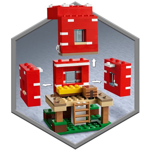 LEGO 21179 Minecraft The Mushroom House