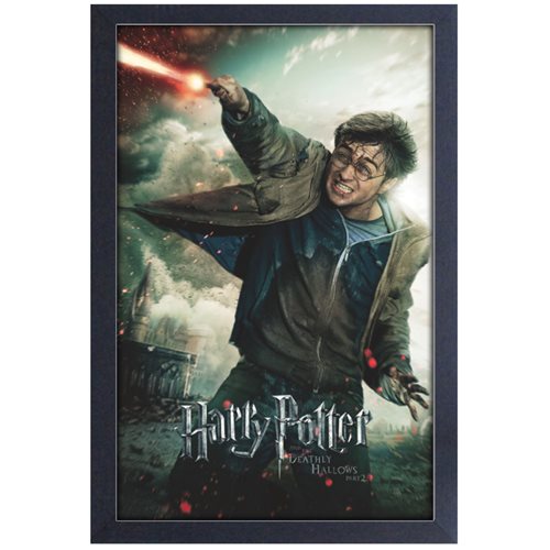 Harry Potter and the Deathly Hallows Pt. 2 Wand Battle Framed Art Print