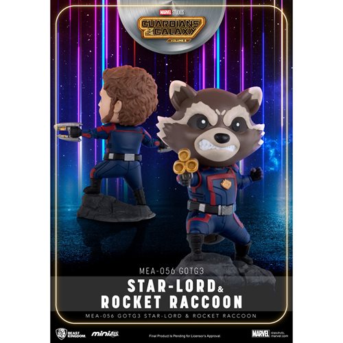 Guardians of the Galaxy Vol. 3 Star-Lord and Rocket Raccoon MEA-056 Mini-Figure 2-Pack