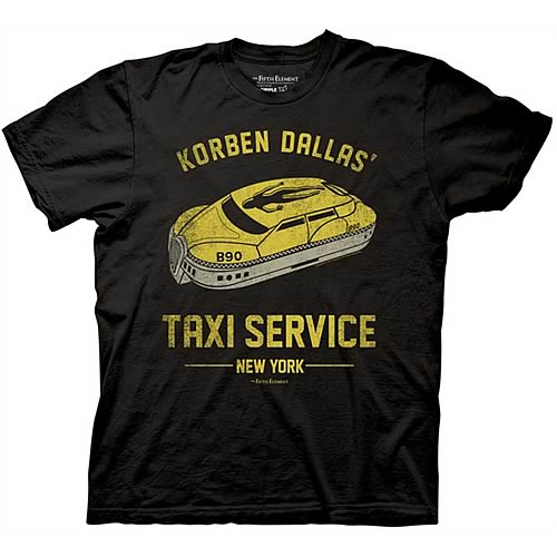 T-Shirt Uomo Urban Backwoods Korben Dallas Taxi Service - 100% Cotone, Taglie S-5XL