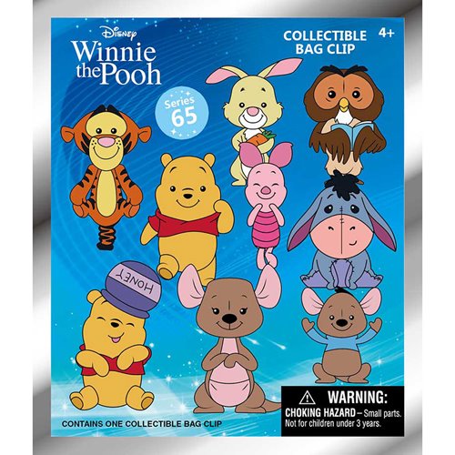 Winnie the Pooh Series 2 3D Foam Bag Clip Random 6-Pack