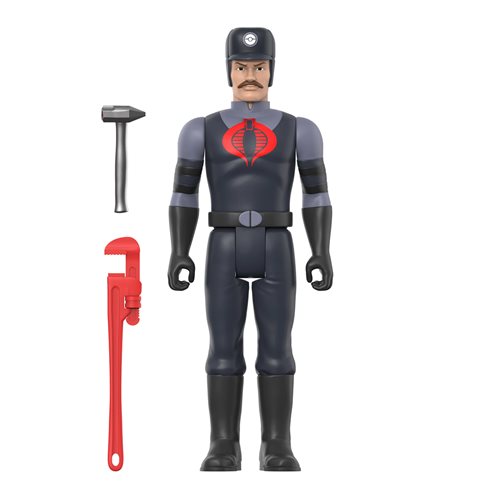 G.I. Joe Cobra Snakeling Factory Worker Mustache (Tan) 3 3/4-Inch ReAction Figure