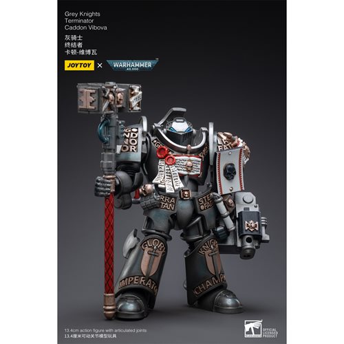Joy Toy Warhammer 40,000 Grey Knights Terminator Caddon Vibova 1:18 Scale Action Figure