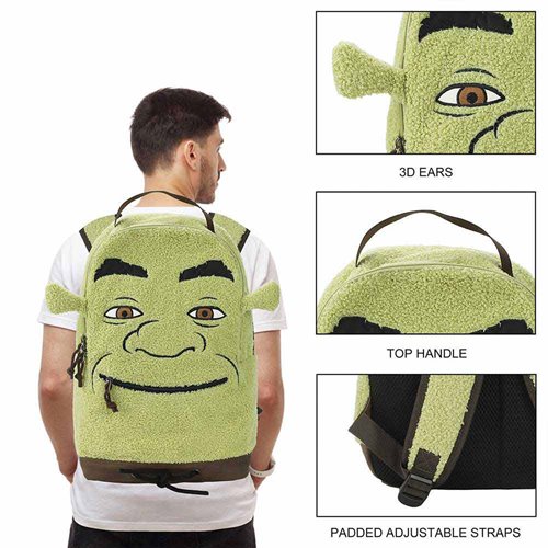 Shrek Sherpa Big Face Backpack