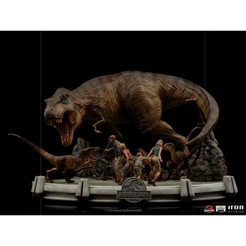 Jurassic Park The Final Scene Demi 1:20 Scale Diorama Statue