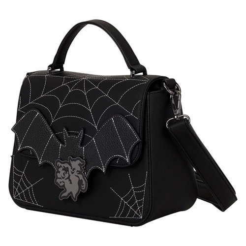 Mickey and Minnie Spiderweb and Bats Crossbody Bag