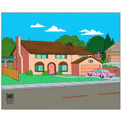 Simpsons Family Home Background Animation Cel