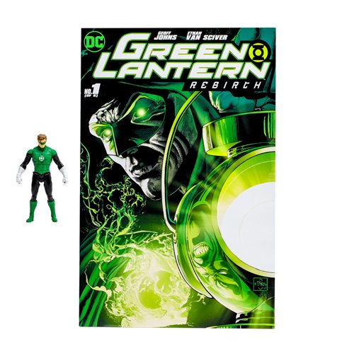 Green Lantern Hal Jordan Page Punchers 3-Inch Scale Action Figure with Green Lantern: Rebirth #1 Com