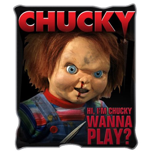 Child's Play Chucky Fleece Blanket Horror Doll Soft Throw Blankets Warm Gift 