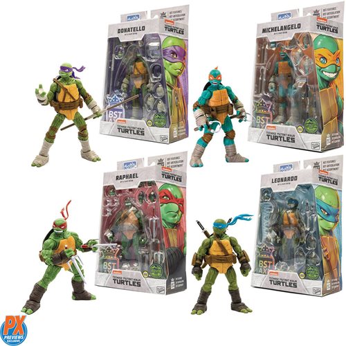 Teenage Mutant Ninja Turtles Bst Axn 5 Inch Action Figure 4 Pack San Diego Comic Con 2023 4093
