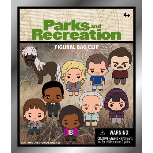 Parks and Recreation 3D Foam Bag Clip Display Case of 24
