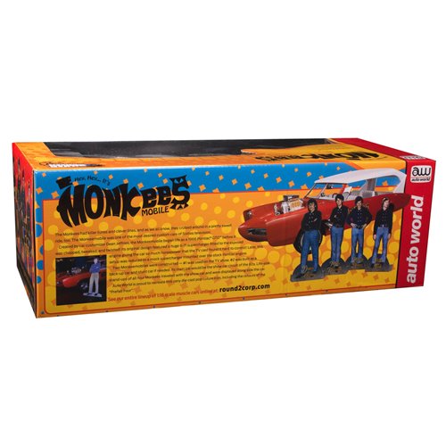 The Monkees Monkeemobile 1:18 Scale Die-Cast Metal Vehicle