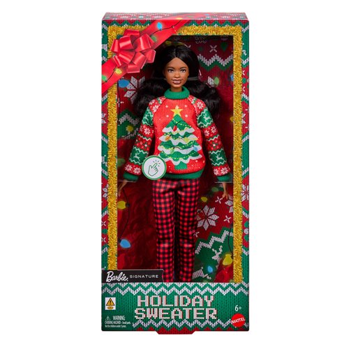 Barbie Ugly Sweater Doll with Brown Hair