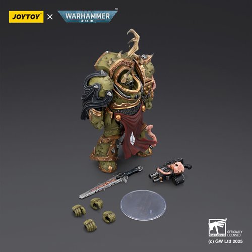 Joy Toy Warhammer 40,000 Death Guard Blightlord Terminator 3 Combi-bolter and Bubotic Blade 1:18 Sca
