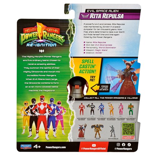 Mighty Morphin Power Rangers: Re-Ignition Rita Repulsa Evil Alien Action Figure