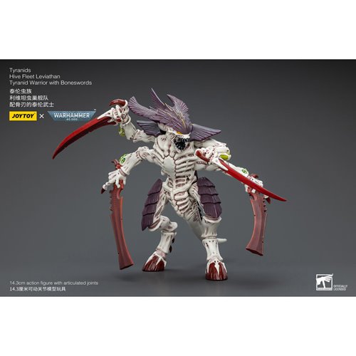 Joy Toy Warhammer 40,000 Tyranids Hive Fleet Leviathan Tyranid Warrior with Boneswords 1:18 Scale Ac