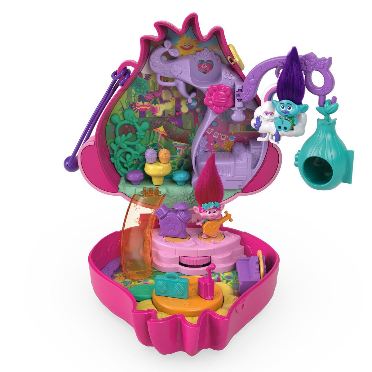  Polly Pocket Compact Playset, Doggy Birthday Bash with