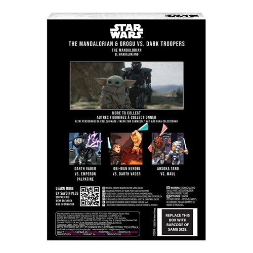 Star Wars Grogu and Mando Vs The Dark Troopers Fandrop Figure Diorama