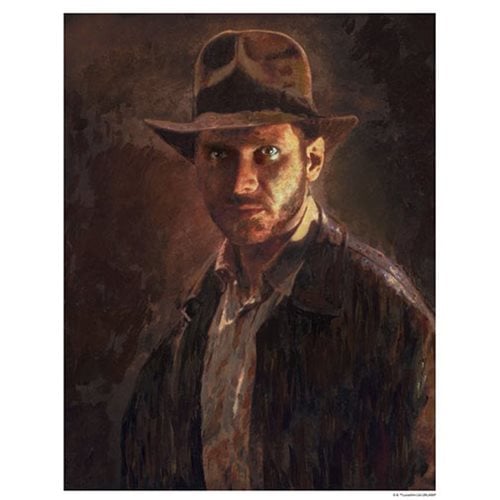Indiana Jones Portrait of Adventure by Masey Paper Giclee Art Print