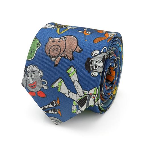Toy Story 4 Characters Blue Big Boys Tie 