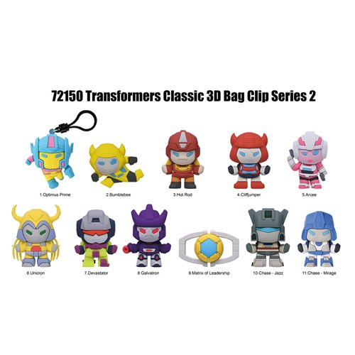 Transformers Series 2 3D Foam Bag Clip Display Case of 24
