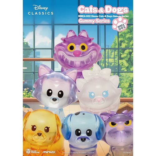 Disney Cats and Dogs Gummy Series MMEA-002 Mini-Figure Blind Box Case of 24