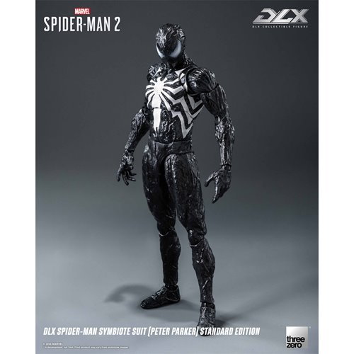 Marvel Spider-Man 2 Spider-Man Symbiote Suit Peter Parker Standard Edition DLX Action Figure