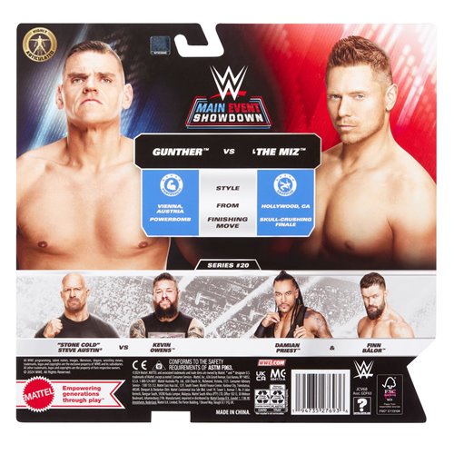WWE Championship Showdown Series 20 Action Figure 2-Pack Case of 4