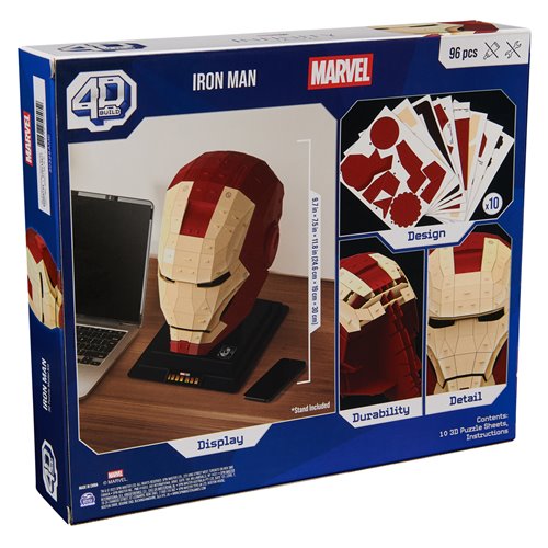 Marvel Iron Man 3D Puzzle Model Kit with Stand