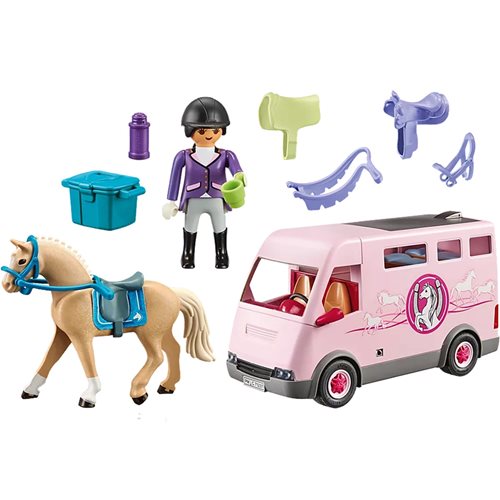 Playmobil 71237 World of Horses Horse Transporter with Trailer