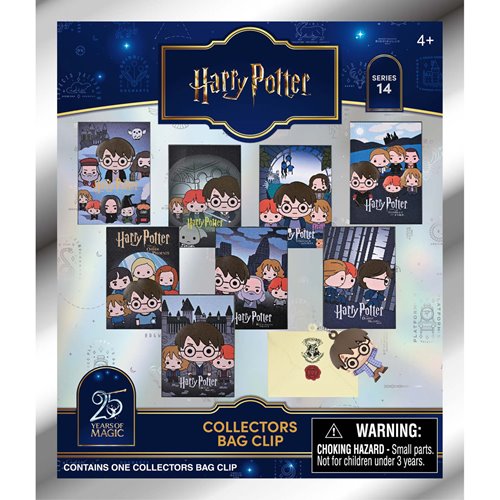 Harry Potter Poster Series 14 3D Foam Bag Clip Display Case of 24