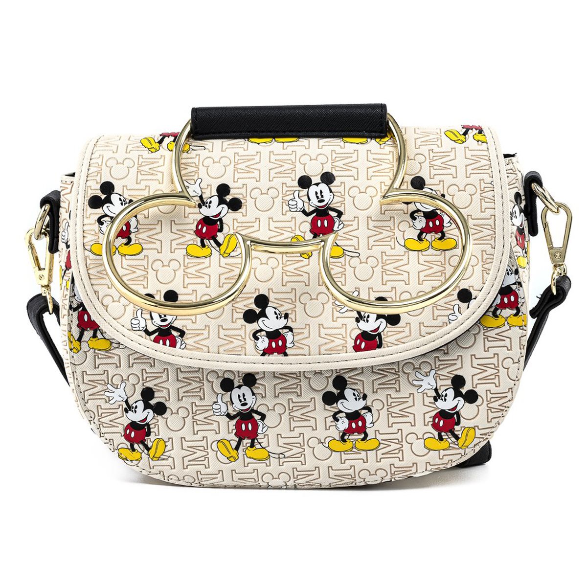 Disney Bag, Horizontal Cross Body, Mickey Mouse Embroidered Ears Signature,  Raffia Straw: Handbags
