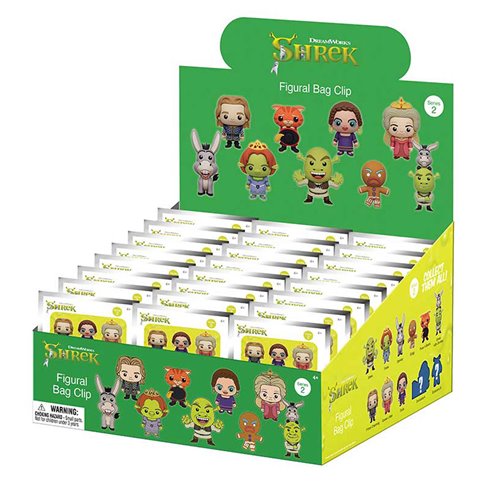 Shrek Series 2 3D Foam Bag Clip Random 6-Pack