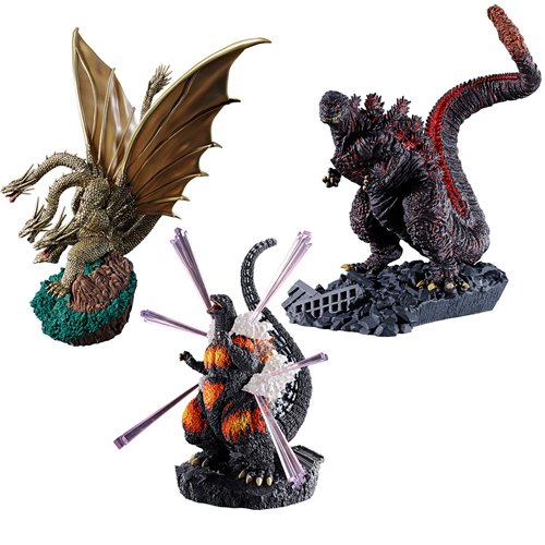 Godzilla EX 01 Petitrama EX Statue Case of 3