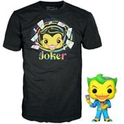 Batman Joker Blacklight Funko Pop! Vinyl Figure with Adult Pop! T-Shirt