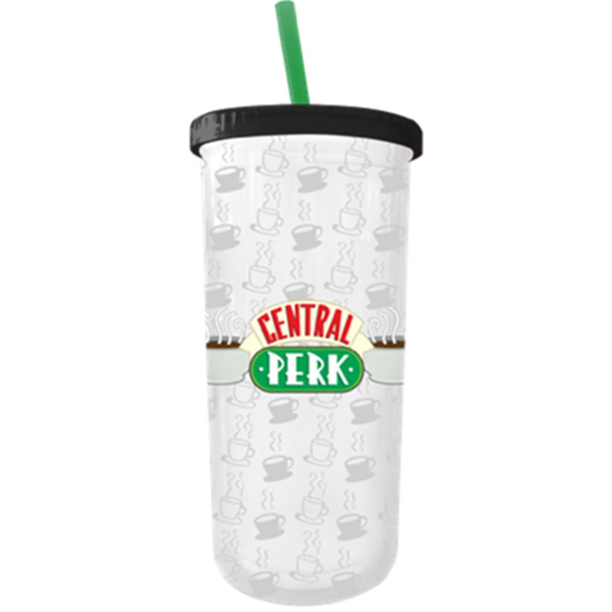 Friends Central Perk 20 oz. Plastic Cold Cup with Lid and Straw