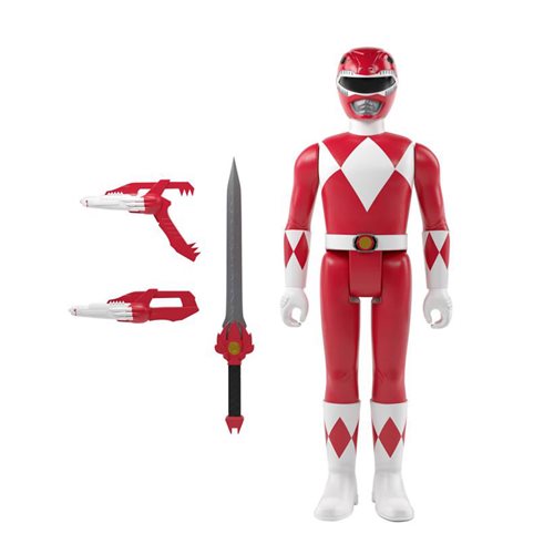Mighty Morphin Power Rangers Red Ranger 3 3/4-Inch ReAction Figure